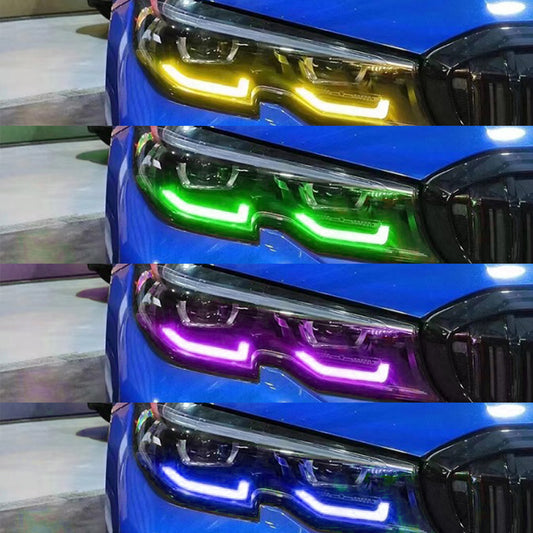 TNF RGBW DRL Farbwechsel Tagfahrlichter Module passend für BMW 3er (G20) Baujahr 19-22 LED Scheinwerfer
