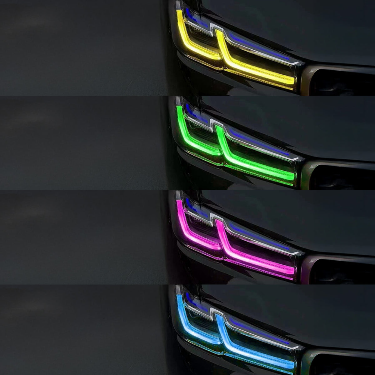 TNF RGBW DRL Farbwechsel Tagfahrlichter Module passend für BMW 5er (G30) M5 (F90) Facelift