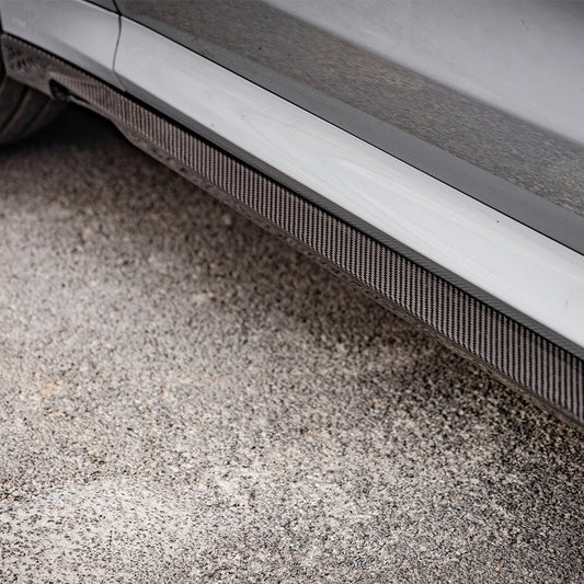 TNF+ SOOQOO Seitenschweller Carbon passend für BMW iX3 (G08) X3 (G01 Facelift) X4 (G02 Facelift) X3 M (F97/F97 Facelift) X4 M (F98/F98 Facelift)