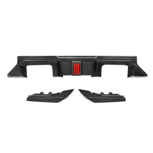 TNF+ SOOQOO EVO Heckdiffusor mit Licht Carbon passend für BMW M2 (G87)
