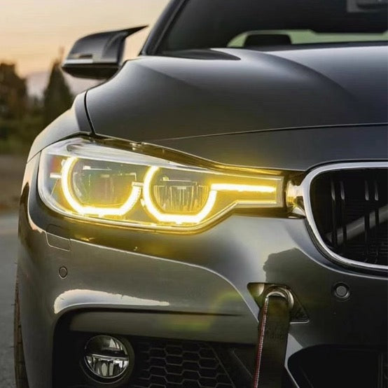 TNF DRL Tagfahrlichter Module gelb weiß switch passend für BMW 3er (G30) Facelift LED Scheinwerfer