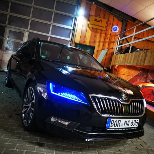 Scheinwerfercover passend für Skoda Superb III (3V)