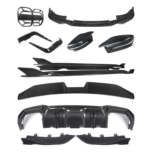 TNF+ SOOQOO Komplett-Kit Carbon passend für BMW 4er (G22/G23) – Coupé (G22)