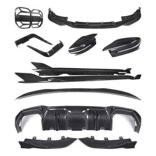 TNF+ SOOQOO Komplett-Kit Carbon passend für BMW 4er (G22/G23) – Cabrio (G23)