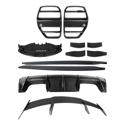 TNF+ GT4-Style Track-Kit Carbon passend für BMW M3 (G80/G81) – Limousine (G80)