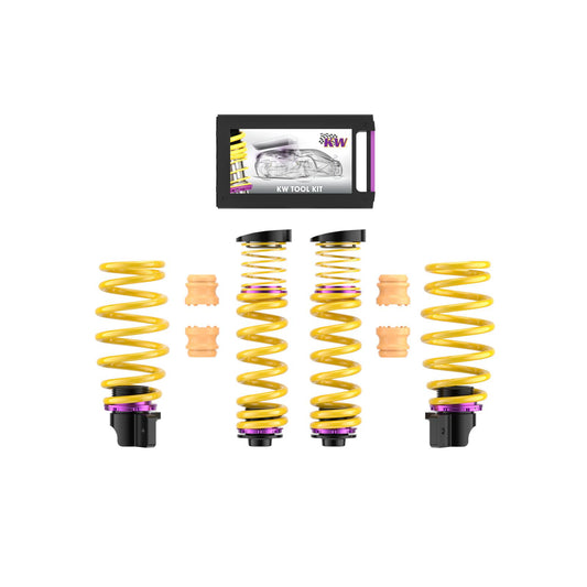 KW Höhenverstellbarer Federnsatz (Gewindefedern) passend für BMW M2 (F87 N55) BMW M2 (F87C S55) M3 (F80) M4 (F82)