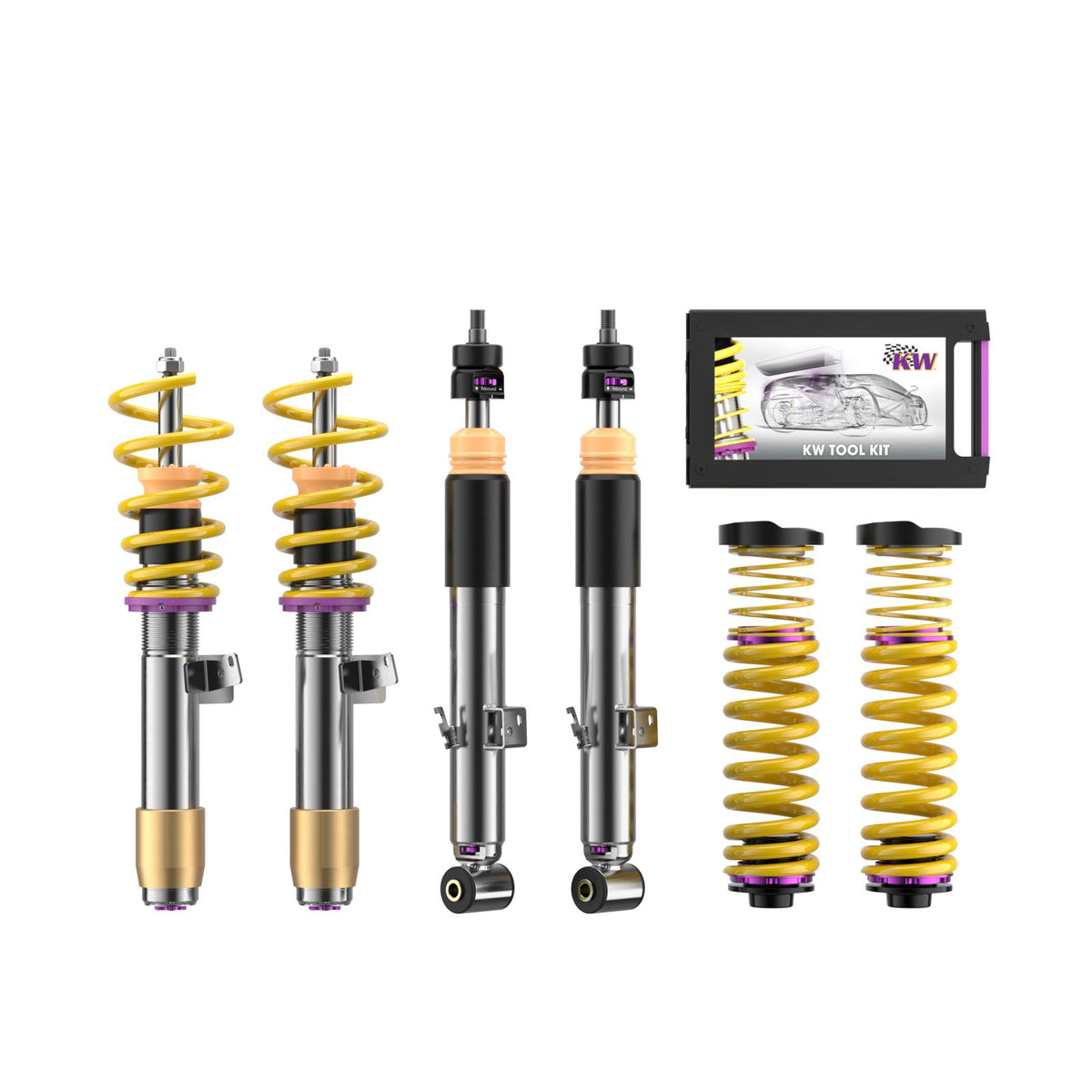 KW Gewindefahrwerk V3 (inkl. Stilllegung f. elektr. Dämpfer) passend für BMW M2 (G87) M3 (G80) M4 (G82) Heckantrieb