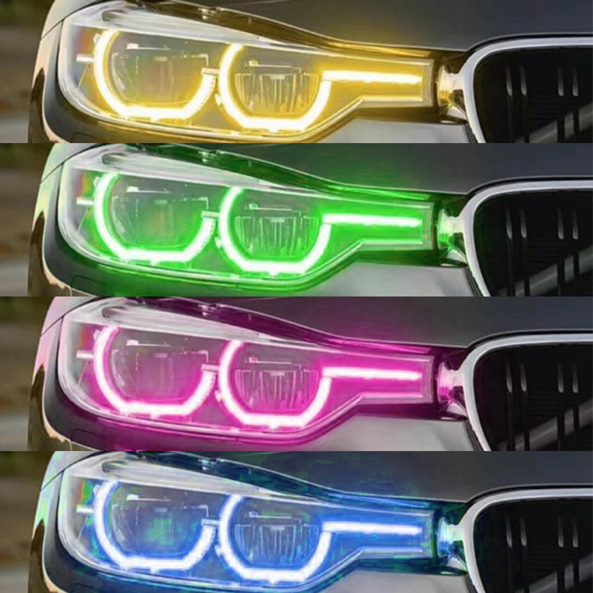 TNF RGBW DRL Farbwechsel Tagfahrlichter Module passend für BMW 3er (G30) Facelift LED Scheinwerfer