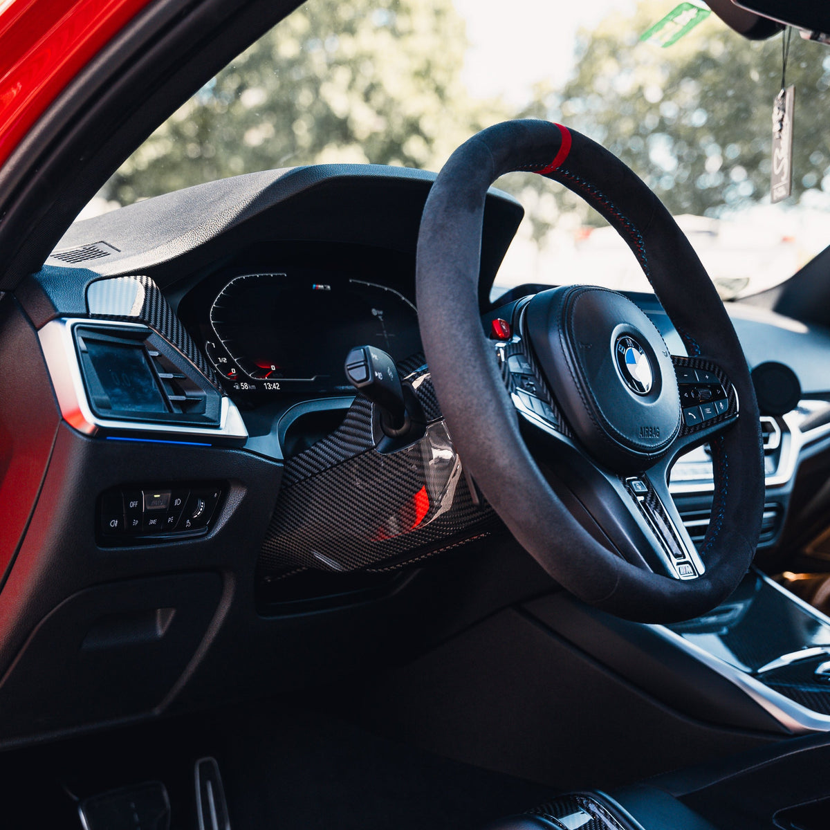 TNF+ Lenksäulen Verkleidung Cover Carbon passend für BMW BMW M3 (G80) M4 (G82/G83)