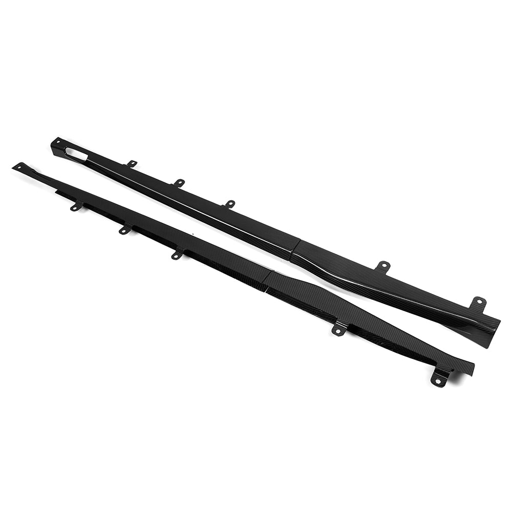 TNF+ SOOQOO Seitenschweller Carbon passend für BMW iX3 (G08) X3 (G01 Facelift) X4 (G02 Facelift) X3 M (F97/F97 Facelift) X4 M (F98/F98 Facelift)