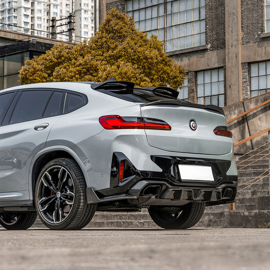 TNF+ SOOQOO Heckdiffusor ohne Licht Carbon passend für BMW X4 (G02) Facelift