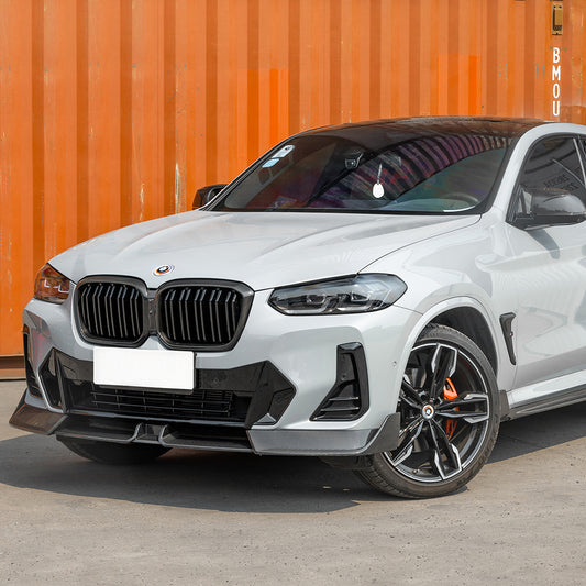 TNF+ SOOQOO Frontspoiler Carbon passend für BMW X3 (G01 Facelift) iX3 (G08 Facelift) X4 (G02 Facelift)