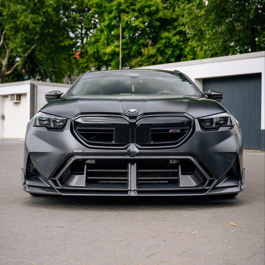 TNF+ SOOQOO Frontstoßstangen Einsatz mit Lamellen Carbon passend für BMW M5 (G90/G99)