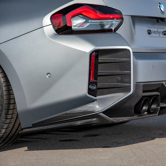 TNF+ Einsätze für Heckstoßstange Carbon passend für BMW M2 (G87)