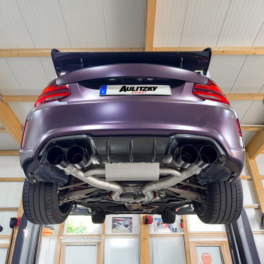 Aulitzky Exhaust | ECE Klappenabgasanlage 3" (76mm) ab OPF | passend für BMW M2 Competition/CS (F87) S55