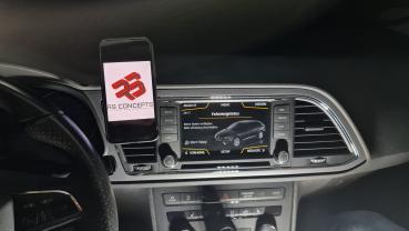 Handyhalter passend für Seat Leon 5F Bj. 12-20 - Made in Germany