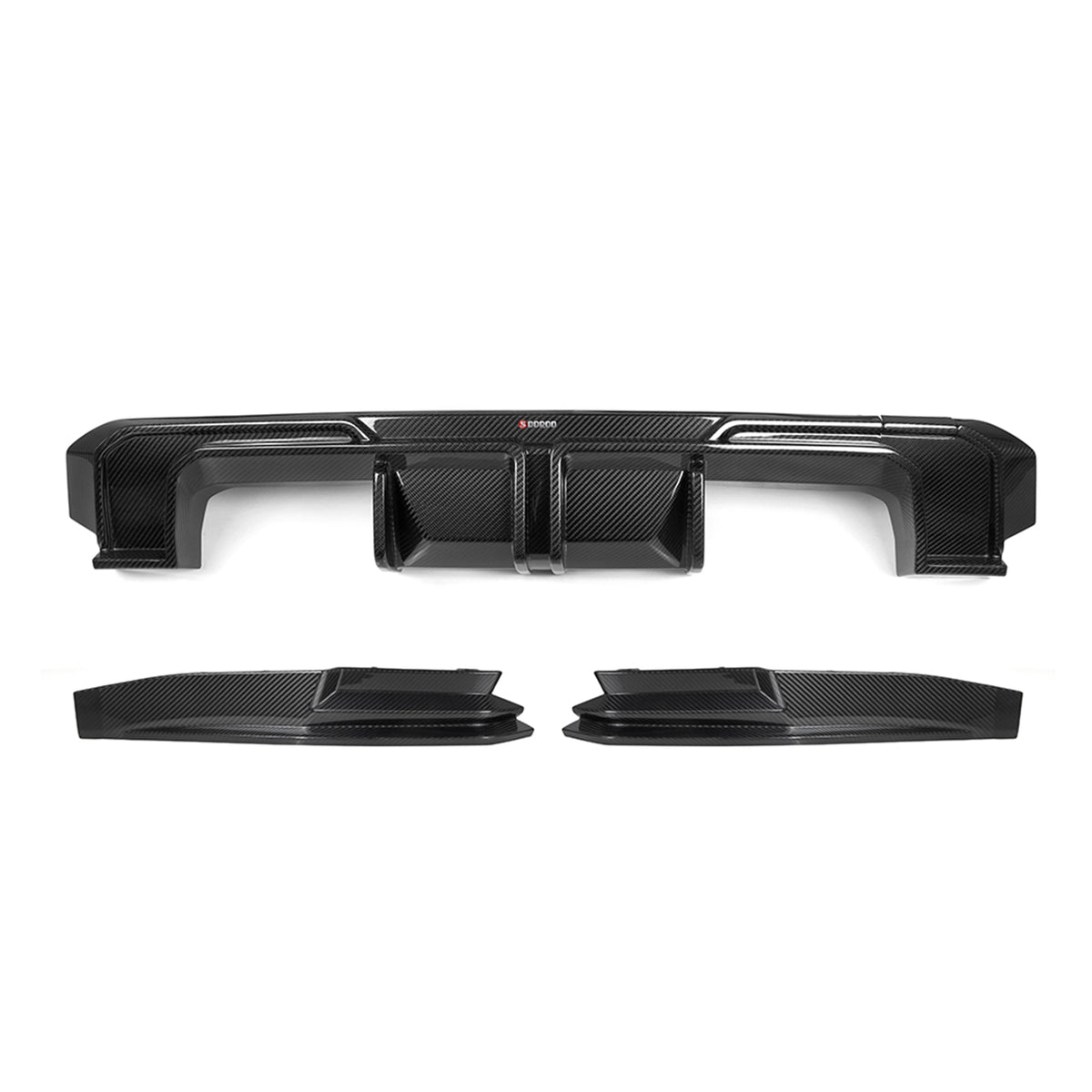 TNF+ SOOQOO Heckdiffusor Set Carbon passend für BMW M3 (G80/G81)