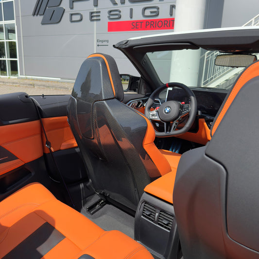 TNF+ Carbon Sitzschalen & Kopfstützen passend für BMW M3 (G80/G81) M4 (G82/G83) M2 (G87) X3M (F97) X4M (F98) M8 (F91/F92/F93)