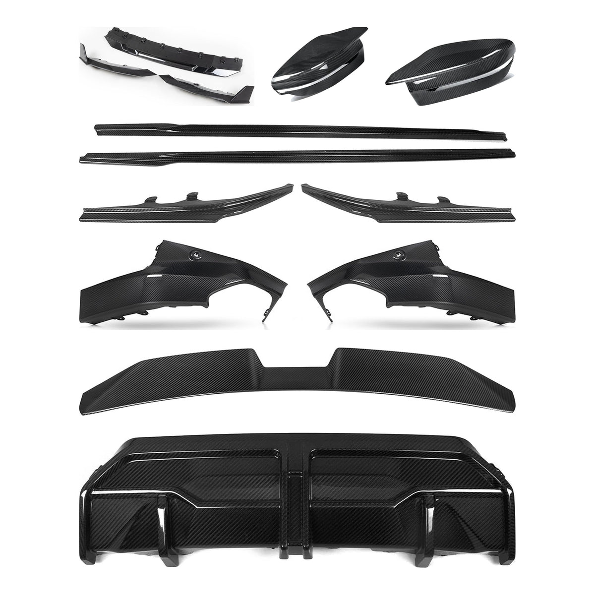 TNF+ SOOQOO Komplett-Kit Carbon passend für BMW 2er (G42)