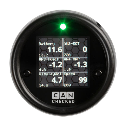 CANchecked Datendisplay MFD15 Gen2 passend für Renault Clio MK4/Opel Vivaro LHD/RHD